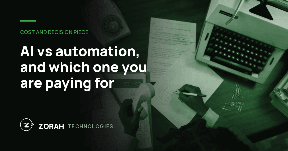 AI vs automation, and which one you are paying for