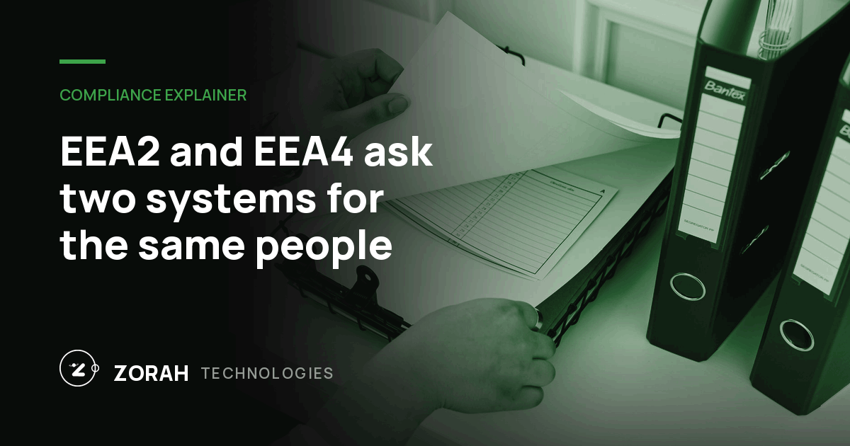 EEA2 and EEA4: two returns that must agree on your people