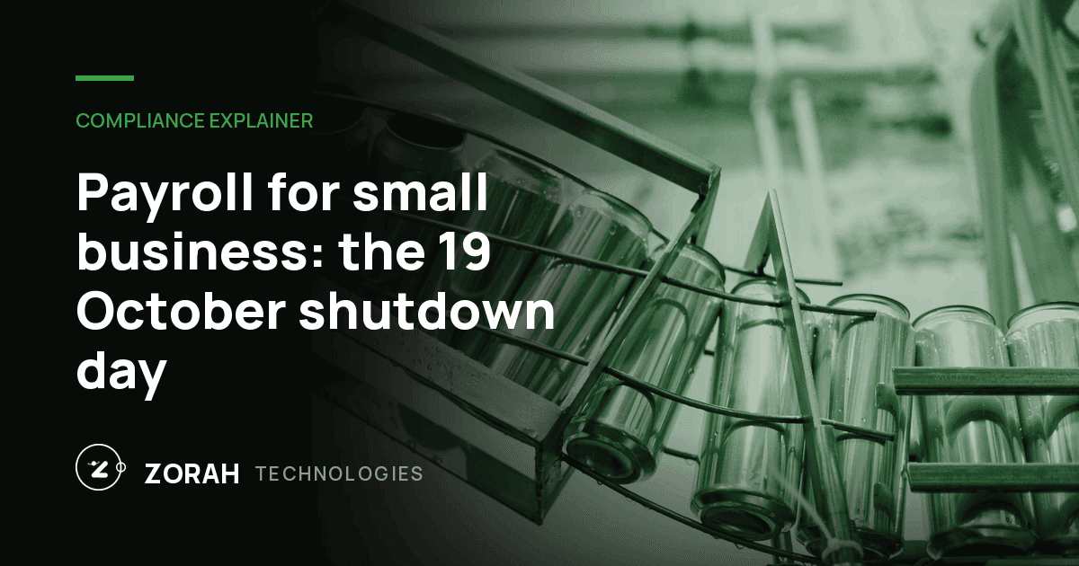 Payroll for small business: the 19 October shutdown day